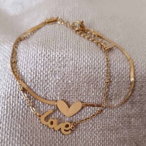 Pulsera doble LOVE