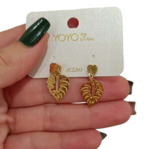 Pendientes hoja