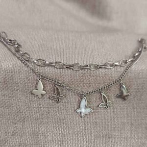 Pulsera Doble Mariposas