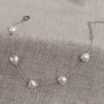 Pulsera Corazones Perla