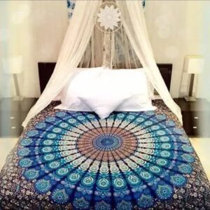 Mandala fondo azul
