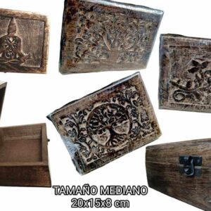 Caja joyero Madera Tallada