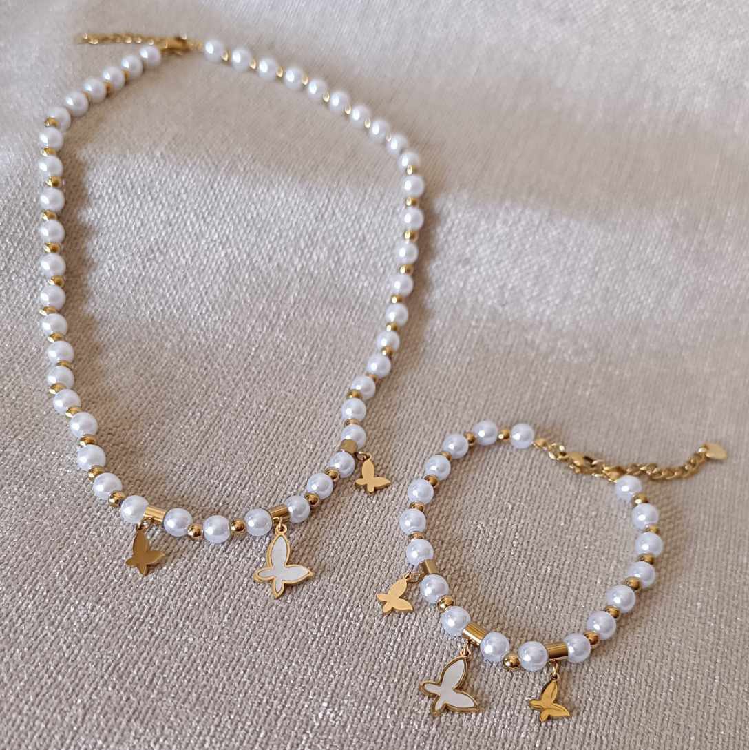 Conjunto Mariposas Perla