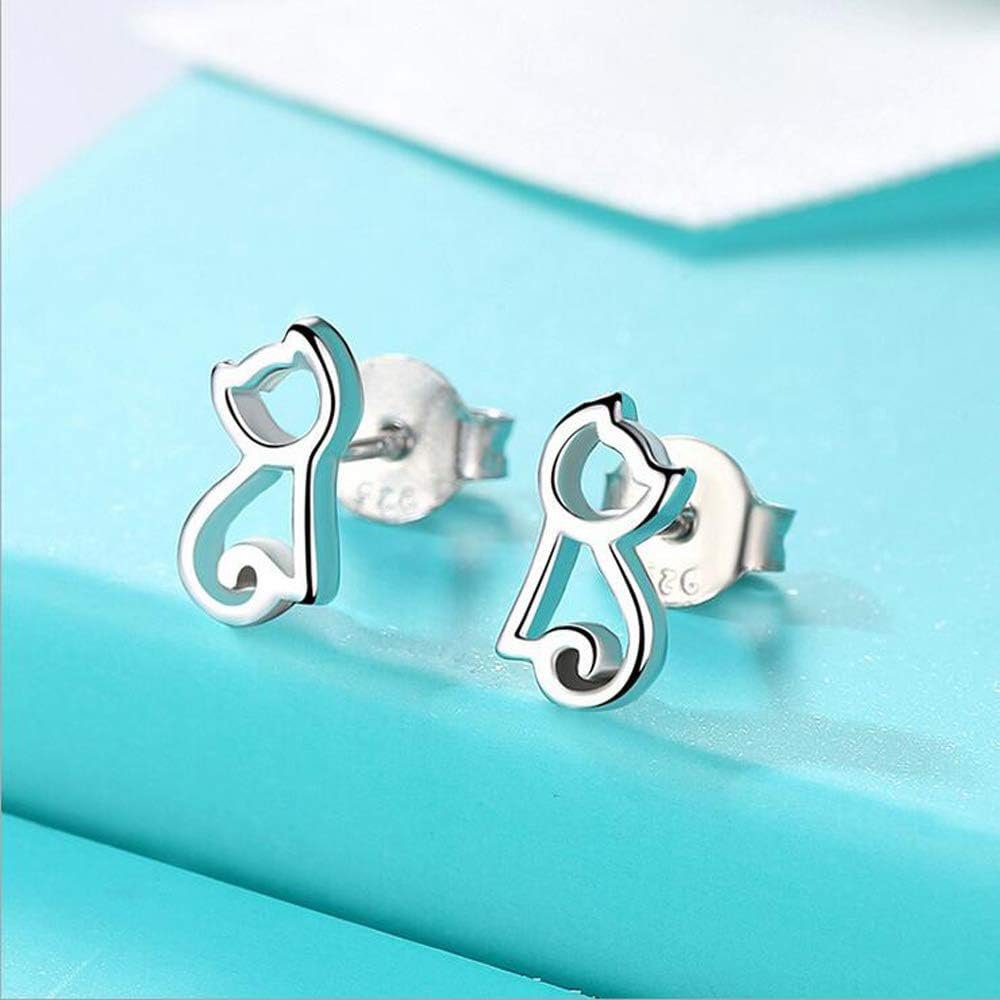 Pendientes Gato Silueta - Imagen 2