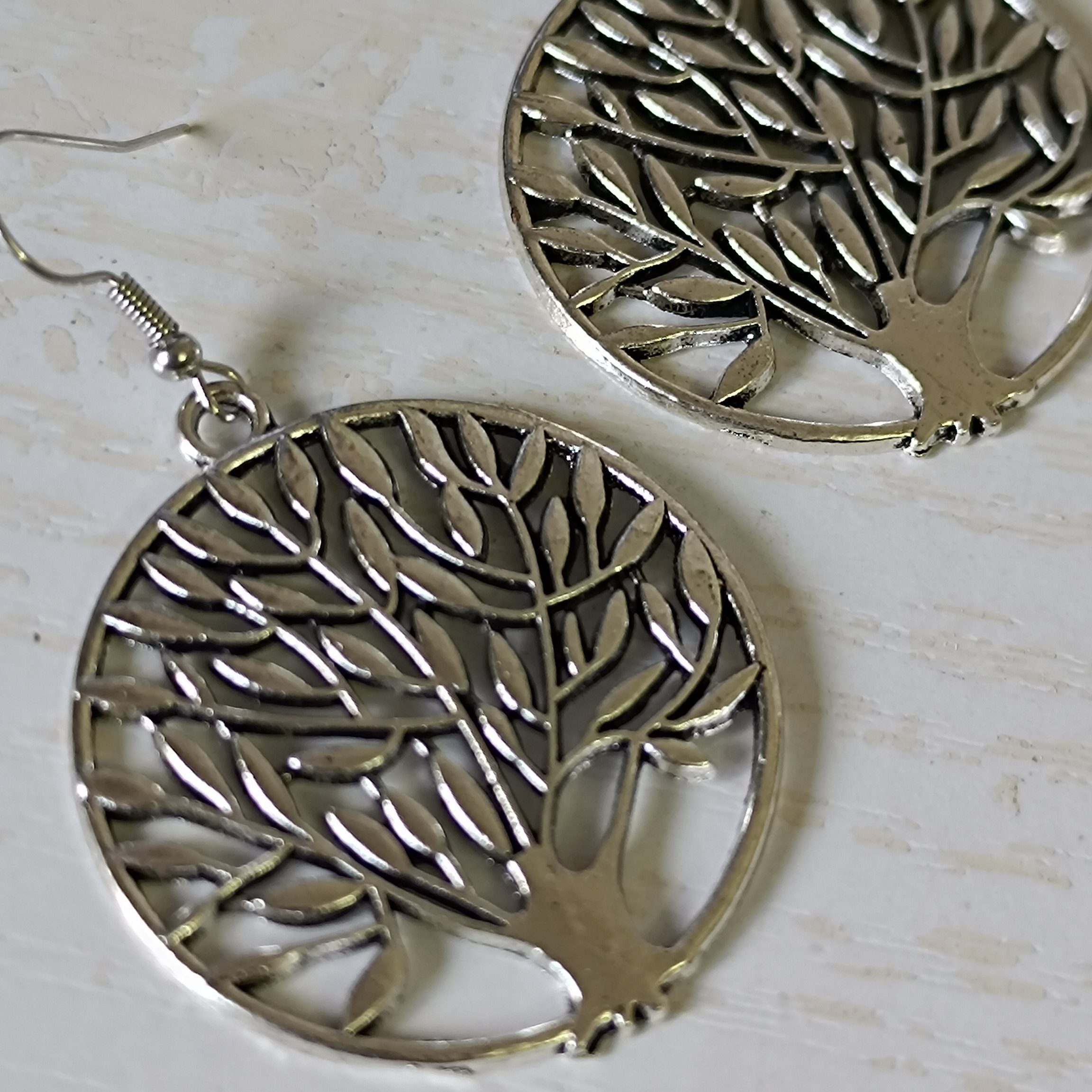 Pendientes diseño Bohem árbol de la vida - Imagen 2