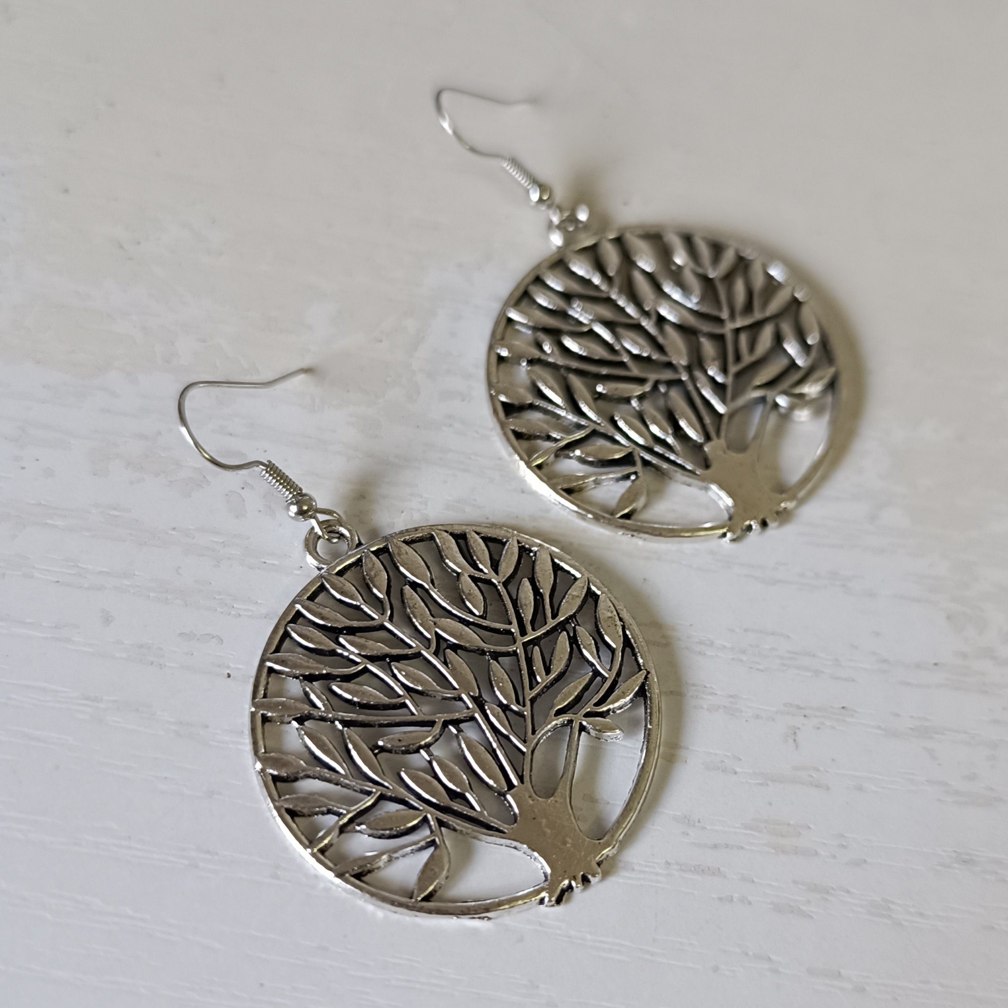 Pendientes diseño Bohem árbol de la vida - Imagen 3