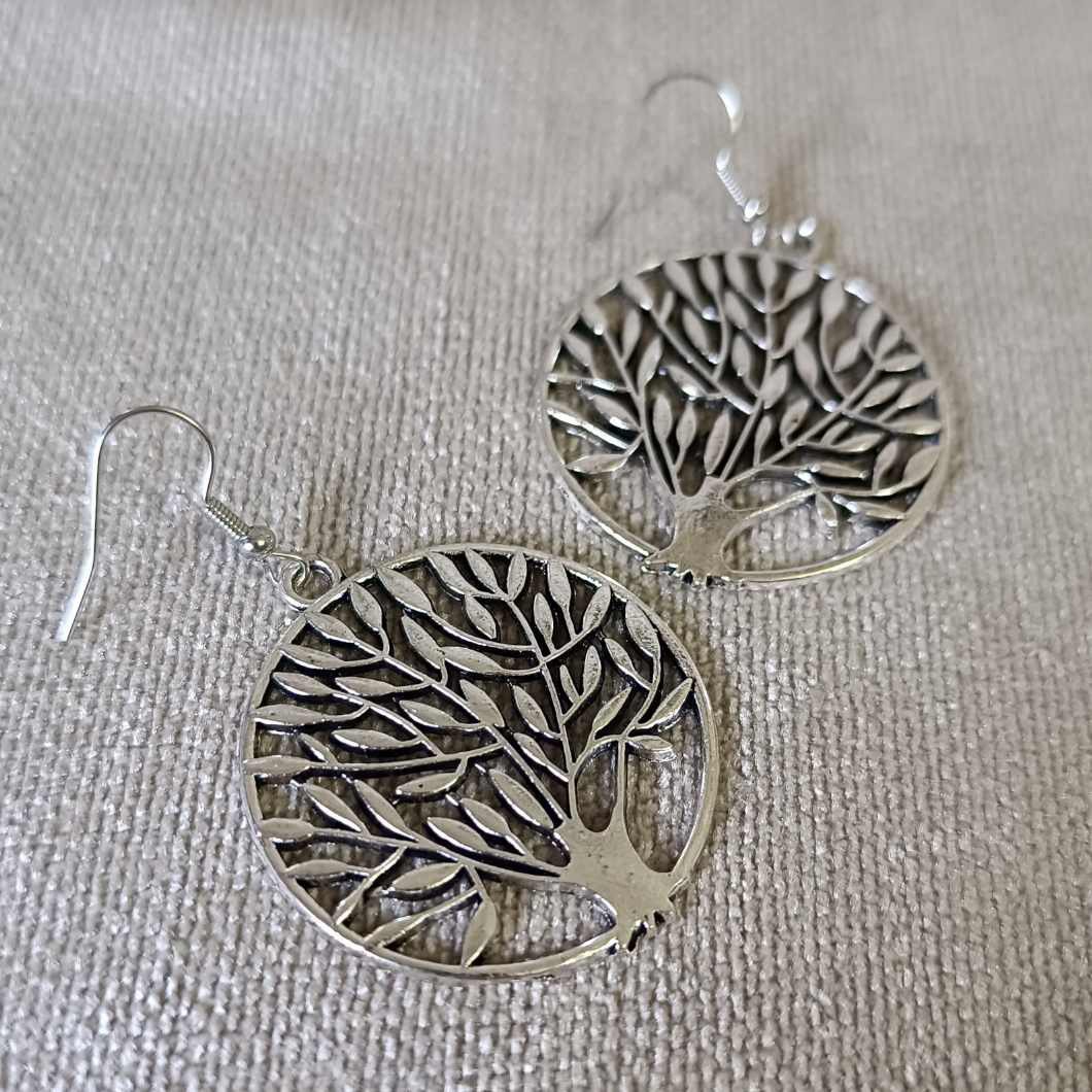 Pendientes diseño Bohem árbol de la vida - Imagen 4