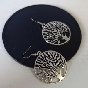 Pendientes diseño Bohem árbol de la vida