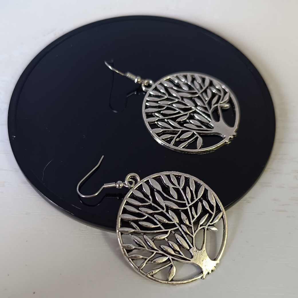 Pendientes diseño Bohem árbol de la vida