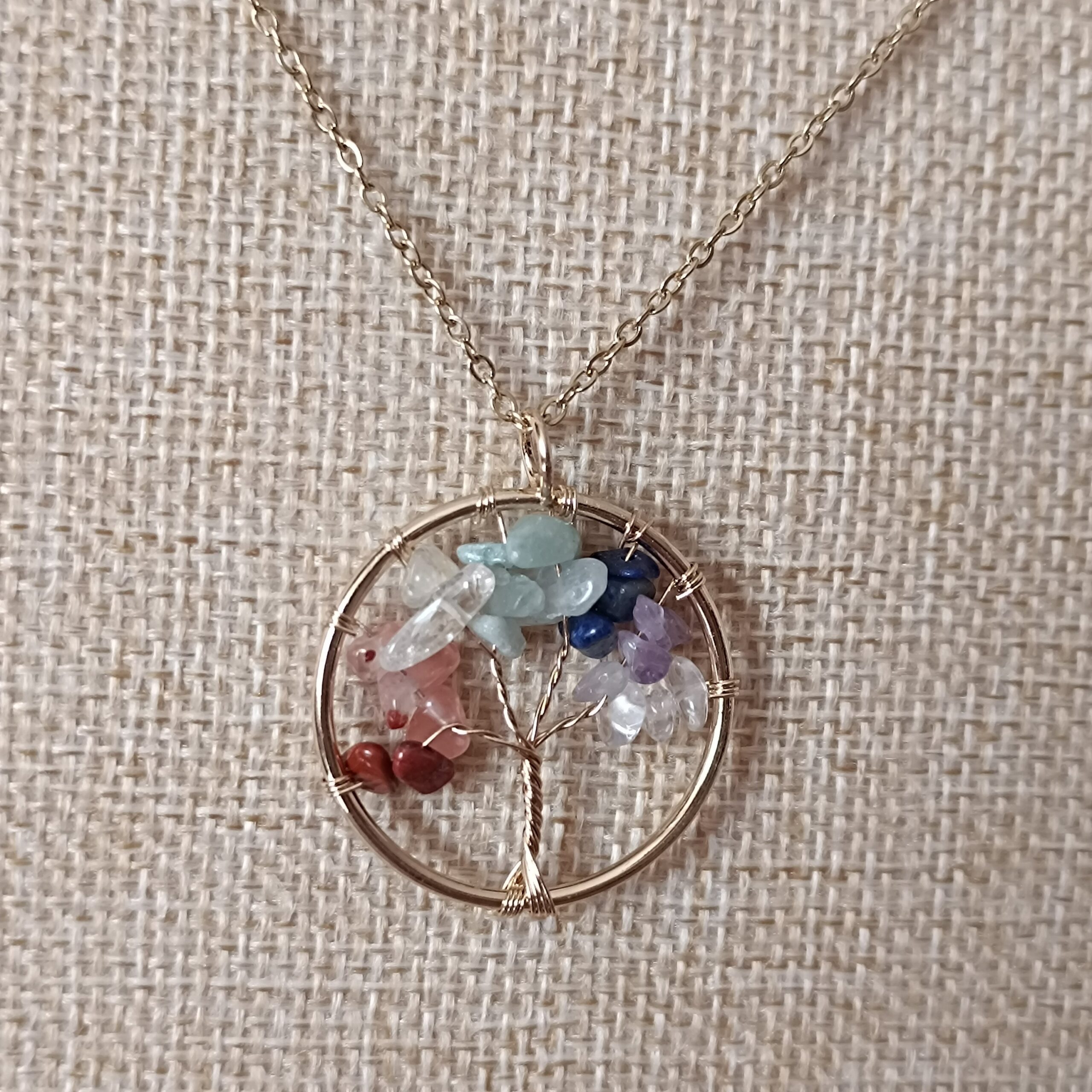 Colgante Árbol de la Vida Piedras - Imagen 4